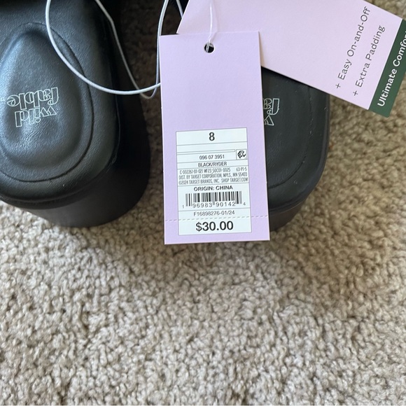 a new days black slides/sandals size 8 - Picture 6 of 8